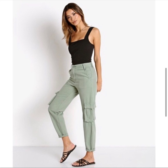 LEVIS loose cargo pants size 27 green - Picture 6 of 7